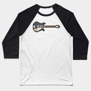 Pixel Black 325 Capri Guitar Baseball T-Shirt